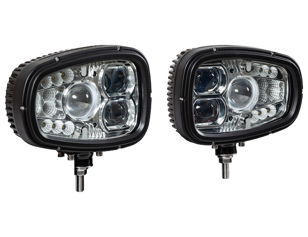 SAM Universal Heated LED Snow Plow Headlights