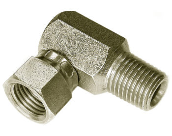SAM Swivel Adapter 90 Ad Union (Male) 1/4 Inch NPTF/NPSM-Replaces Fisher #319K
