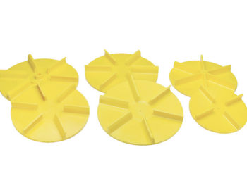 SAM Universal Yellow Poly Replacement Spinner 20 Inch Diameter Straight