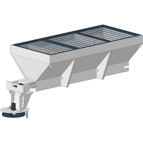 SaltDogg 2 Cubic Yard Hydraulic Stainless Hopper Spreader with Auger