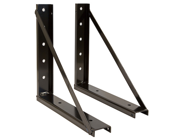 24x24 Inch Welded Black Formed Steel Mounting Brackets