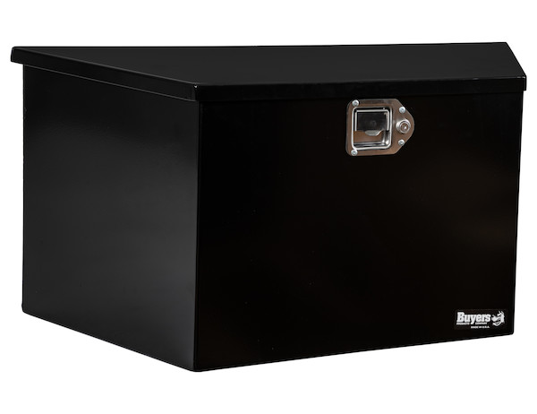 16.38x15.00x35.25/21.25 Inch Black Steel Trailer Tongue Truck Box