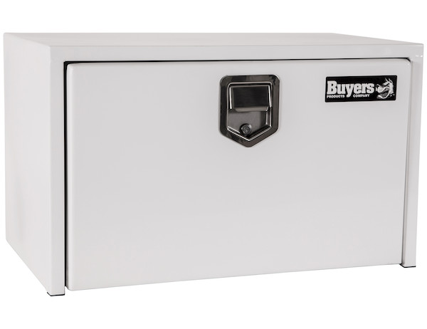 18x18x30 Inch White Steel Underbody Truck Box with Paddle Latch