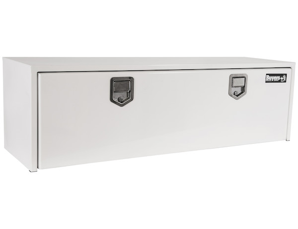 18x18x60 Inch White Steel Underbody Truck Box with 2 Paddle Latches