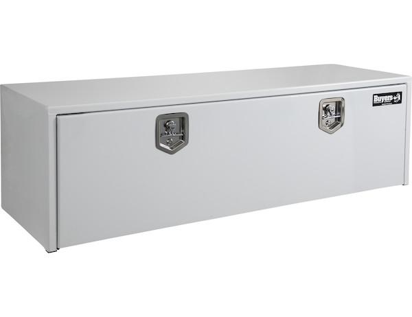 18x18x60 Inch White Steel Underbody Truck Box