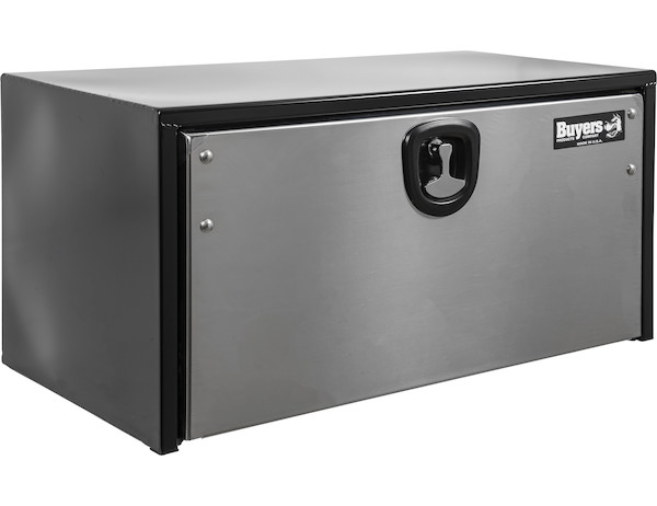 18X24X48 Inch Black Steel Truck Box With Stainless Steel Door