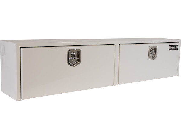 18x16x96 Inch White Steel Topsider Truck Box