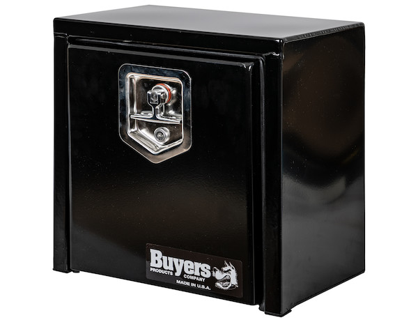 15x10x15 Inch Black Steel Underbody Truck Box with T-Handle