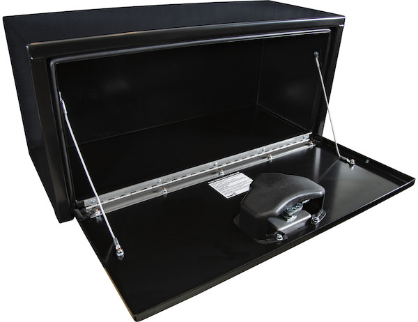 14x12x30 Inch Black Steel Underbody Truck Box with T-Handle