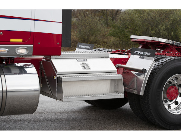 Heavy Duty Smooth Aluminum WideOpen Step Boxes for Semi Trucks - 36 Inch Width