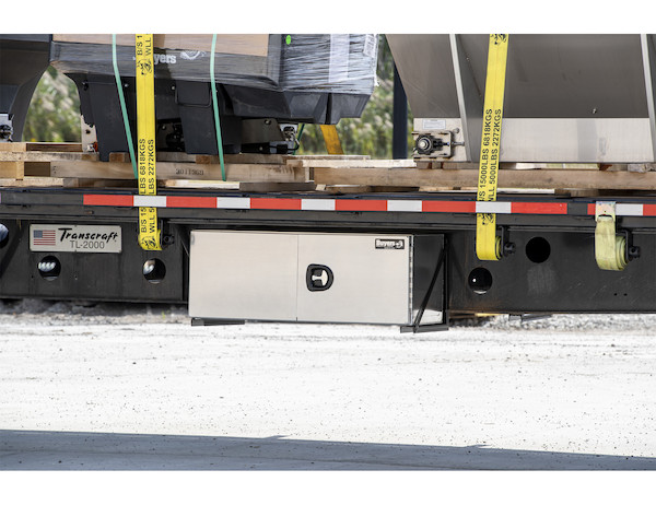 24x24x30 Inch Pro Series Smooth Aluminum Underbody Truck Box - Double Barn Door,3-Point Compression Latch
