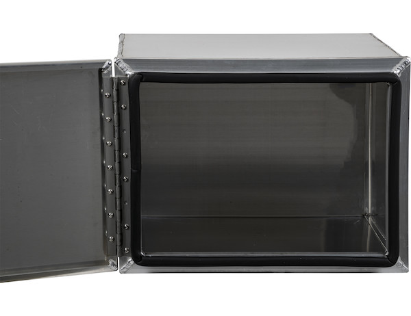 18x18x24 Inch Pro Series Smooth Aluminum Underbody Truck Box - Single Barn Door, Compression Latch