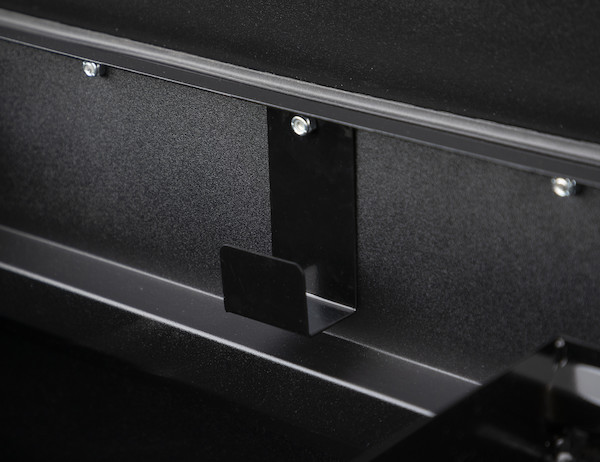 23x27x71 Inch Textured Matte Black Diamond Tread Aluminum Crossover Truck Box - Lower Half 16x27x60