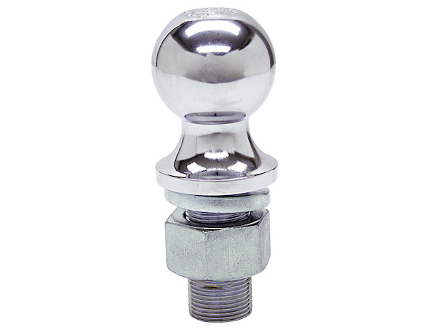 2-5/16 Inch Chrome Hitch Ball With 1 Inch Shank Diameter x 2-3/4 Inch Long