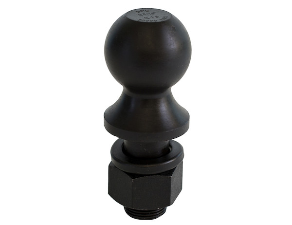 2-5/16 Inch Black Hitch Ball With 1-1/2 Shank Diameter x 2-3/4 Long+2 Inch Riser