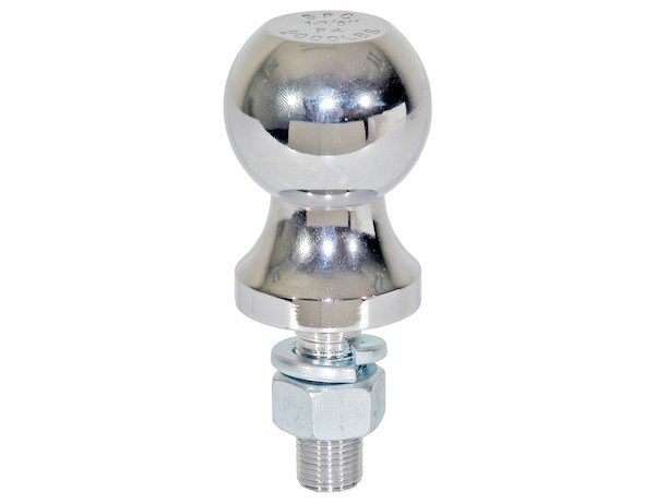 2-5/16 Inch Bulk Chrome Hitch Balls With 1-1/4 Shank x 2-1/2 Long + 2 Inch Riser