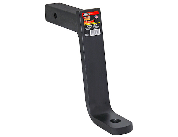 2 Inch Ball Mount With 10-1/4 Inch Drop x 10-9/32 Inch Long Tube Black