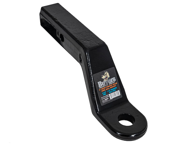 2 Inch Heavy-Duty Ball Mount 4 Inch Drop x 7-7/8 Long Tube Black For 1-1/4 Hole