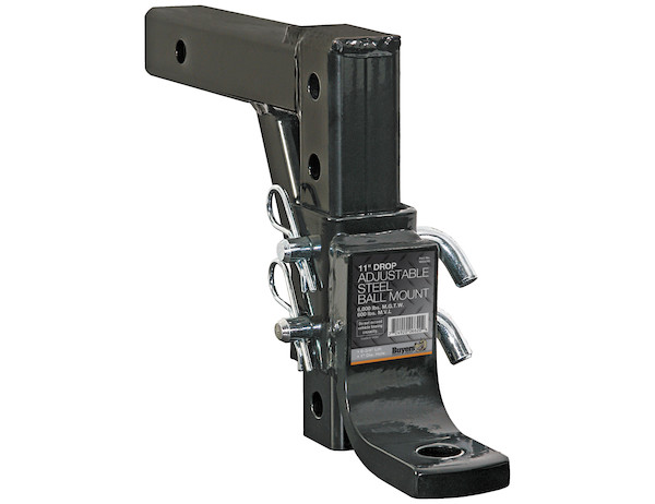 4-Position 2 Inch Solid Shank Adjustable Ball Mount