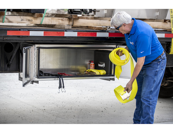 4 Inch x 30 Foot Winch Strap with Flat Hook - 15,000 Lb Capacity