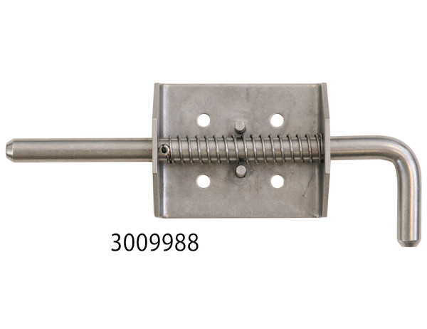 1/2 Inch Zinc Plated Spring Latch Assembly with Short Handle - 1.75 x 5.19 Inch
