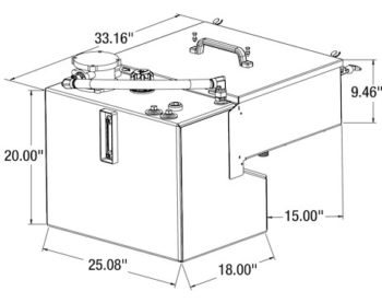 30 Central Hydraulic System - 6-Function, Air/Hydraulic Proportional, Seat Mount Console, No GPS