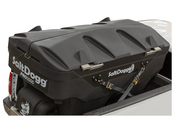 SaltDogg PRO2000 2.0 Cubic Yard Electric Poly Hopper Spreader - Chain