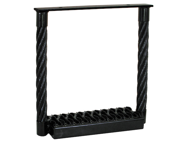 Black Powder Coated Cable Type Truck Step - 15 x 15 x 4.75 Inch Deep