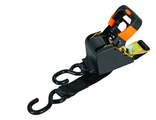 10 Foot Heavy Duty Retractable Ratchet Tie Down - Full Cut Case (4 Pieces per Case)