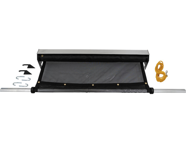 Aluminum Tarp System With Solid Tarp 7-1/2 x 15 Foot, 96 Inch Width