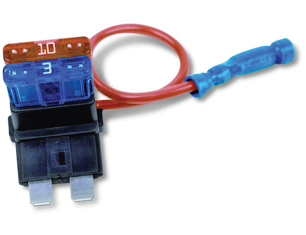 ATO/ATC Dual Fuse Holder 10 Amp Main 5 Amp Added