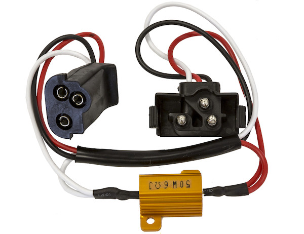 LED Turn Signal Equalizer DOT Light Plugs With PL-3 Male Plug And Stripped Ends
