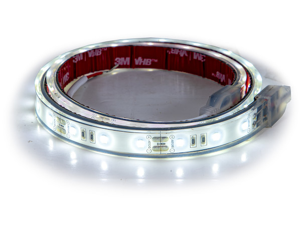 48 Inch LED Silicone Strip Light - Clear and Cool