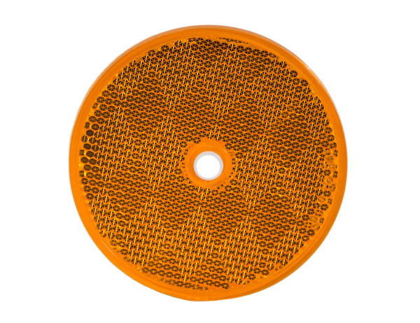 3.1875 Inch Red Round DOT Bolt-On Reflectors