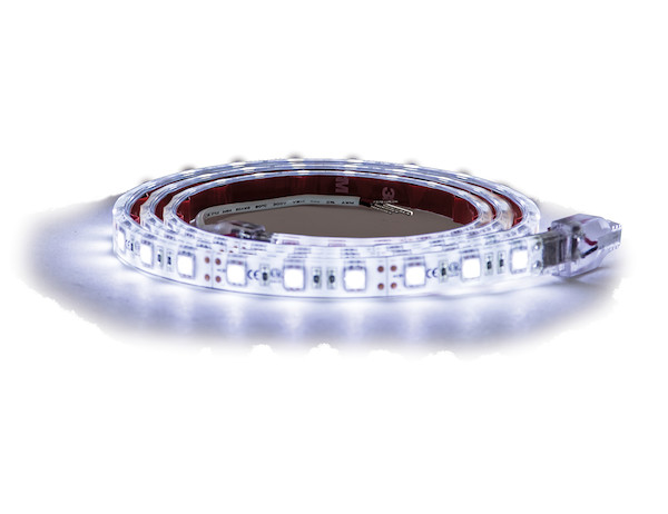 36 Inch 54-LED Strip Light with 3M Adhesive Back - Clear And Cool