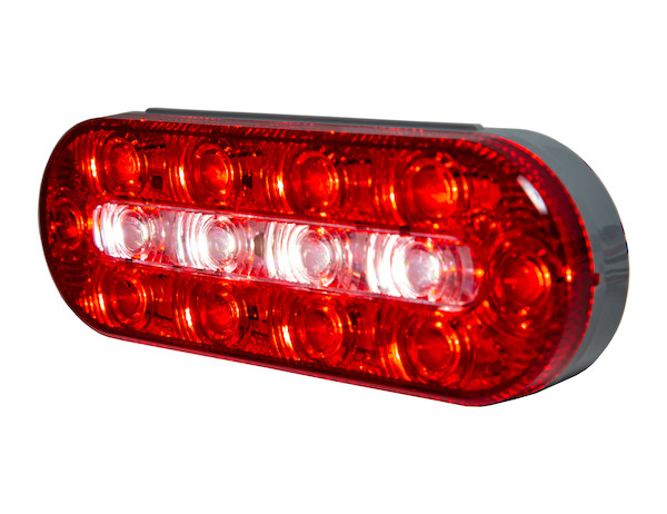 6 Inch Oval Combination Stop/Turn/Tail & Backup Light Kit (Includes Grommet and Plug)