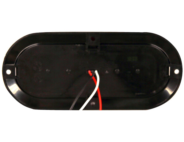 6 Inch Red Oval Stop/Turn/Tail Surface Mount Light Kit with 10 LEDs (PL-3 Connection, Includes Grommet and Plug)
