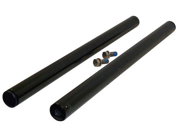 Black Powder Coated Straight Blind Mount Fender Extension Mounting Kit