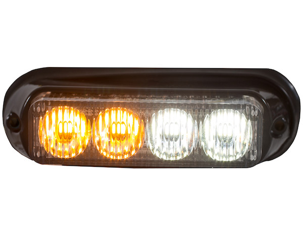 5 Inch Amber/Clear LED Mini Strobe Light