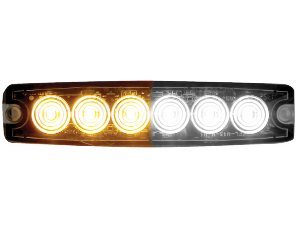 Ultra Thin 5 Inch Amber/Clear LED Strobe Light