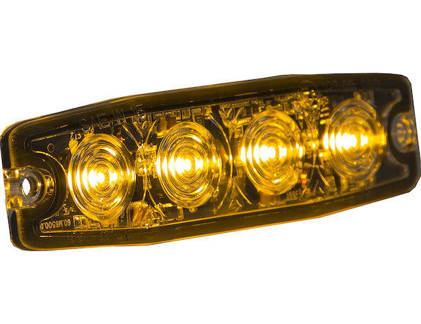 Ultra Thin 4.5 Inch Amber LED Strobe Light