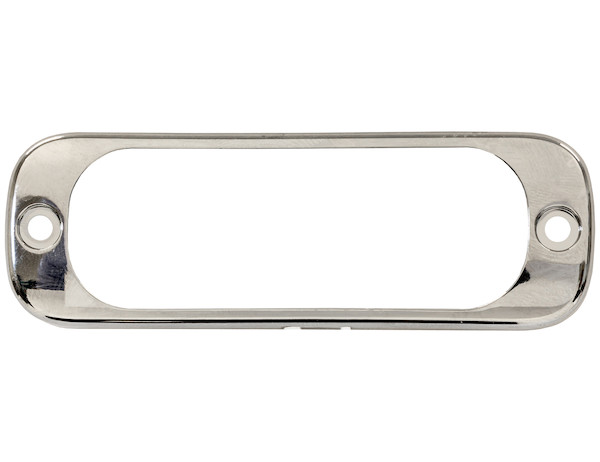White Bezel For 3.375 Inch Thin Mount Horizontal Strobe Light