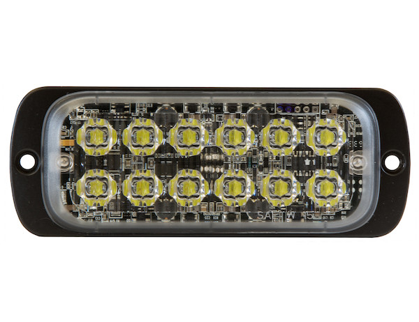 Thin Dual Row 4.5 Inch Clear LED Strobe Light