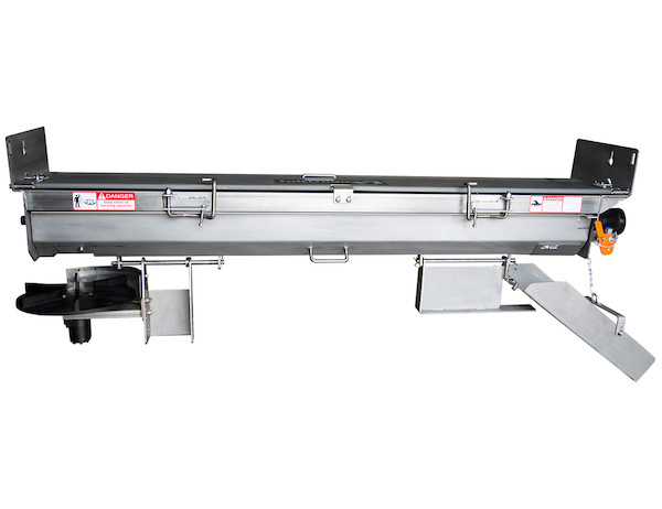SaltDogg Heavy Duty 9 Inch Auger Under Tailgate Spreader-15 Inch Sides-Stainless