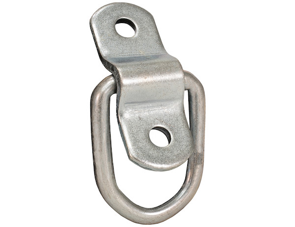 1/4 Inch Rope Ring With 2-Hole Mounting Bracket Zinc Plated