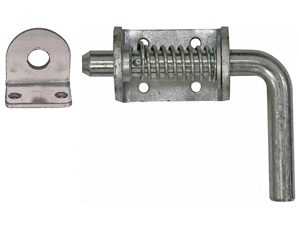 3/4 Inch Zinc Plated Heavy Duty Spring Latch Assembly with Keeper