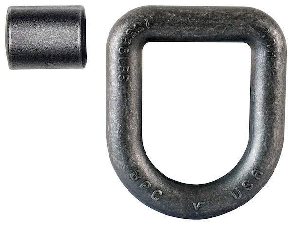 American Made 1 Inch Forged Extended D-Ring with Weld-On Mounting Bracket