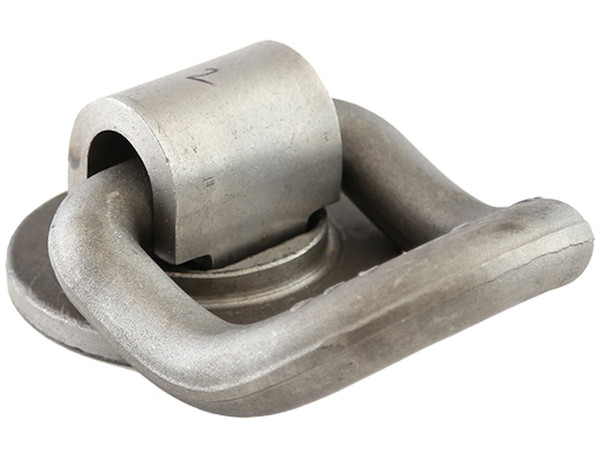 1 Inch Forged 360 Rotating 55 Angled D-Ring With Weld-On Mounting Bracket