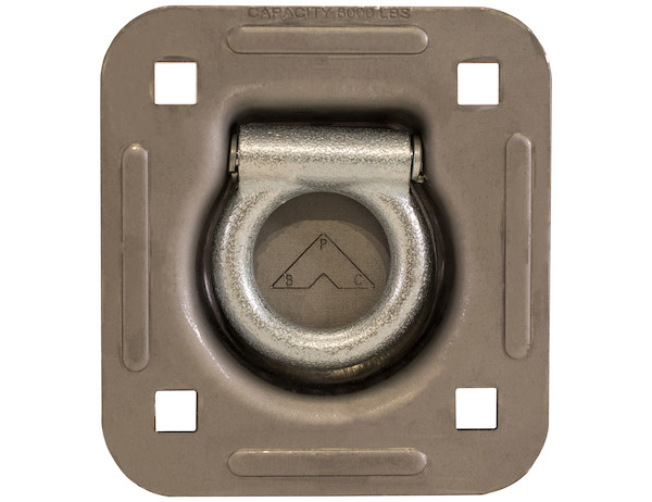Heavy Duty Recessed Rope Ring Non-Plated Weldable Bracket