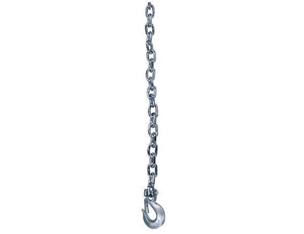 3/8x42 Inch Class 4 Trailer Safety Chain With 1-Clevis Style Slip Hook-43 Proof